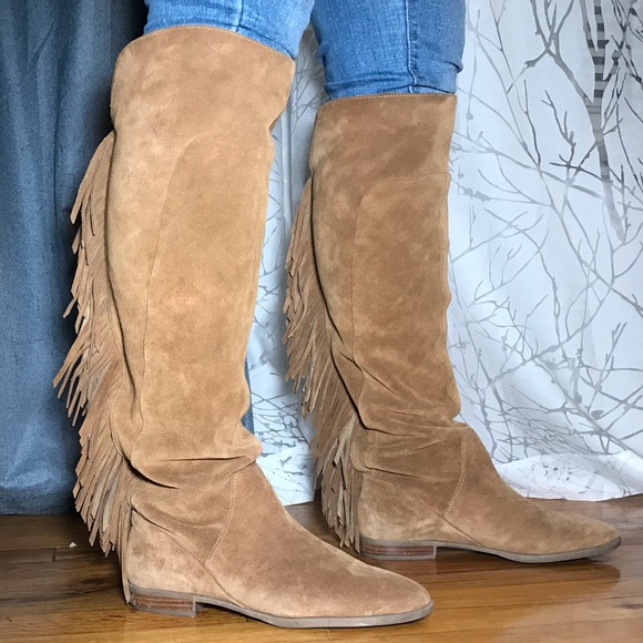 Suede under the knee boots - Picture 1 of 3